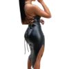 robe mi longue simili cuir