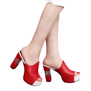 mules rouges