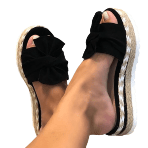 sandales plateforme noir