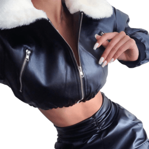 veste bomber courte femme