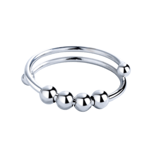 bague avec perles
