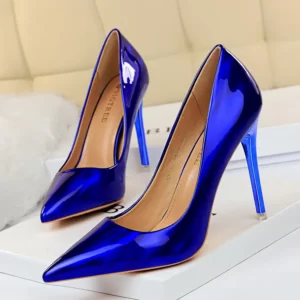 escarpin bleu roi